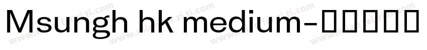 Msungh hk medium字体转换